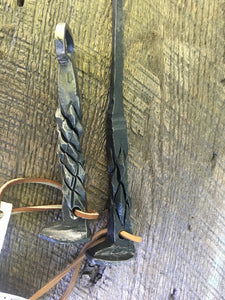 hand forged railroad spike steak turner — Melton Forge Works 