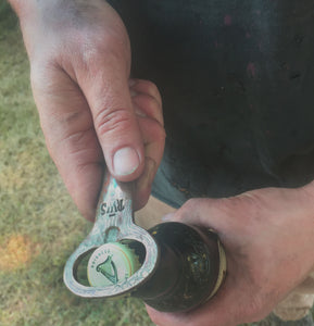 mokume Gane bottle opener