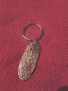 mokume gane key chain.